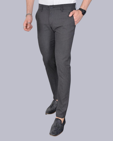 CARROT FIT TEXTURED PANTS