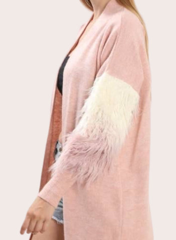 LIGHT WEIGHT CARDIGAN furr slv