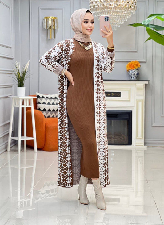 BODYCONE with LONG CARDIGAN