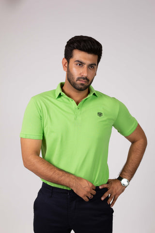 POLO SHIRT TEXTURED