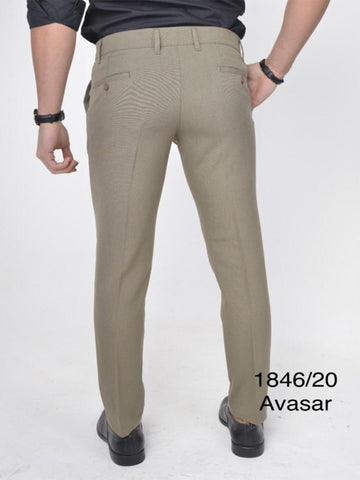 CARROT FIT TEXTURED COTTON PANT