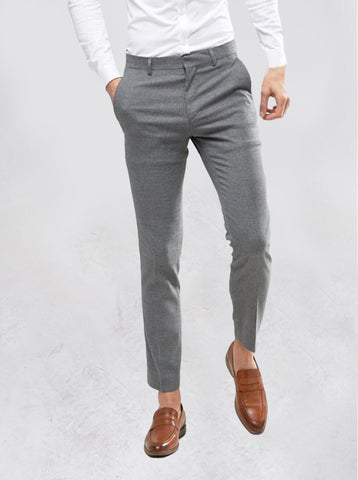 CARROT FIT TEXTURED COTTON PANT